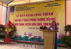 PTSC M&C Company awarded the project to Dien Thanh Commune Primary School, Dien Chau District, Nghe An Province